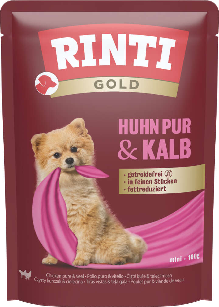 RINTI Hunde-Nassfutter Gold Huhn pur & Kalb